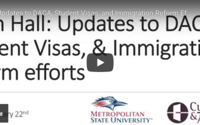 Townhall: Updates to DACA, Student Visas, &amp; Immigration Reform Efforts